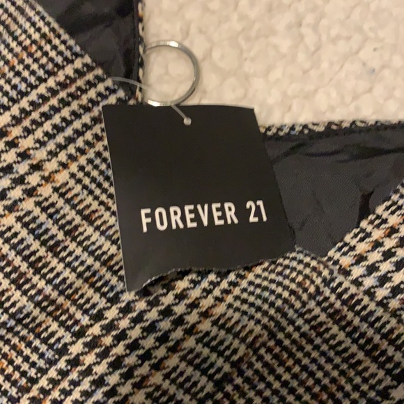 F21 Plaid Zip Dress - Picture 6 of 7